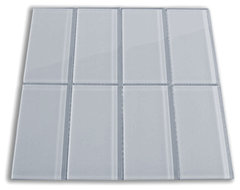 Ocean Glass Subway Tile 3 x 6 modern kitchen tile