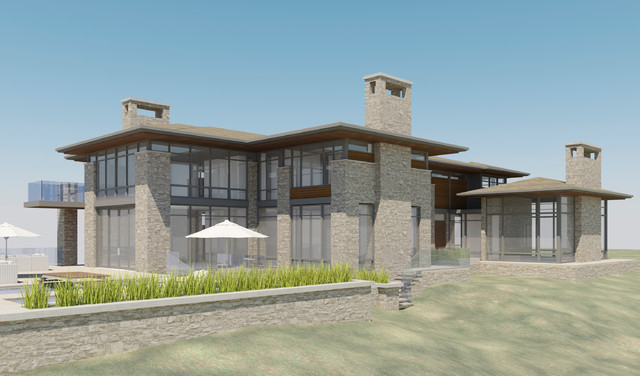 The Glass House contemporary-rendering