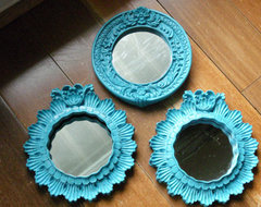 Vintage Resin Mirrored Frames eclectic mirrors