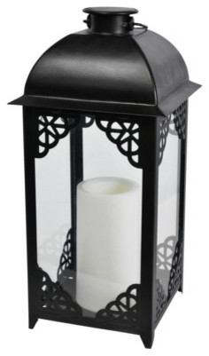 lighting outdoor mediterranean lantern solar metal exterior