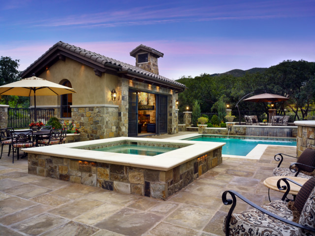 garden design app Tuscan Pool House Cabanas | 640 x 480