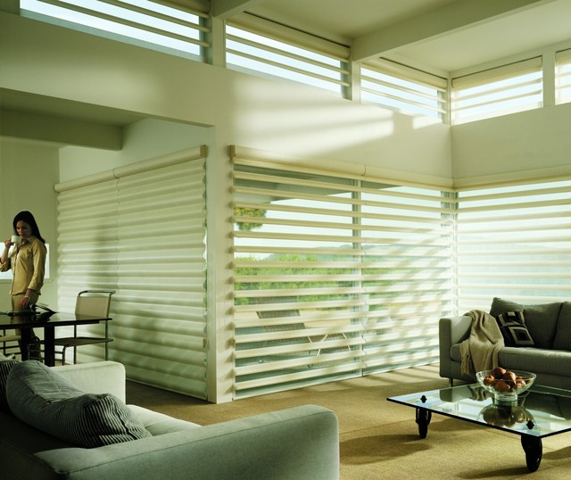 Pirouettes transitional-living-room