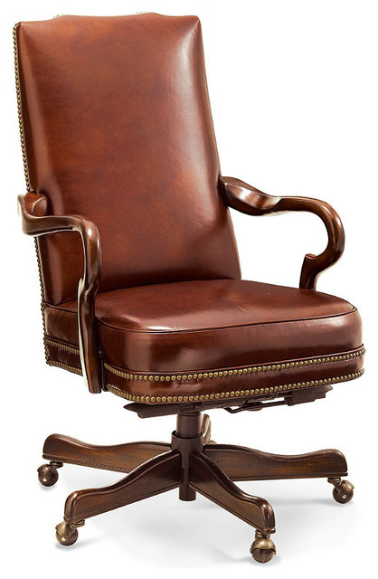Easton Executive Leather Office Chair - traditional - task chairs 