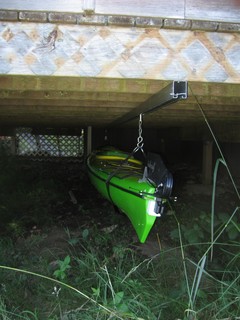 under deck kayak storage - contemporary - wall hooks