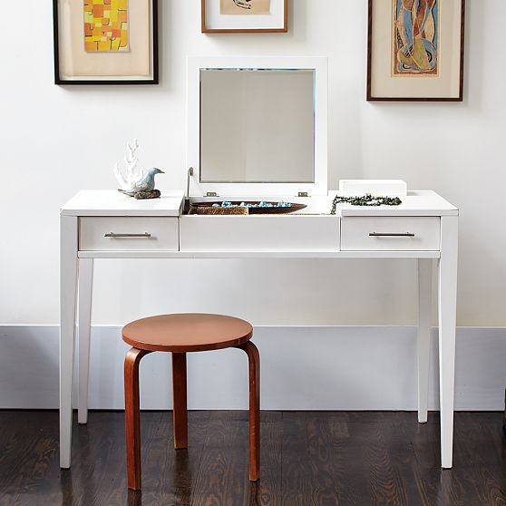 NarrowLeg Vanity Modern Nightstands And Bedside Tables by West Elm