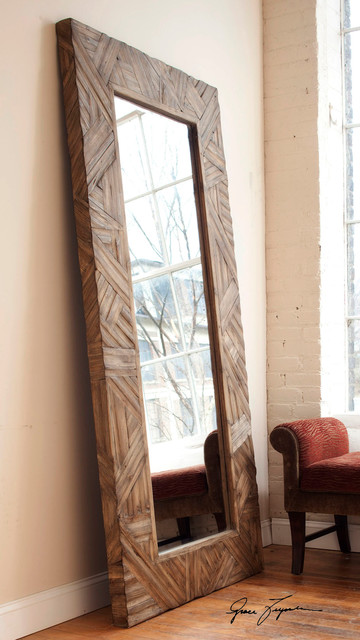 tehama standing mirror with wood frame in antiqued walnut modern floor mirrors new york tehama standing mirror with wood frame in antiqued walnut modern floor mirrors new york