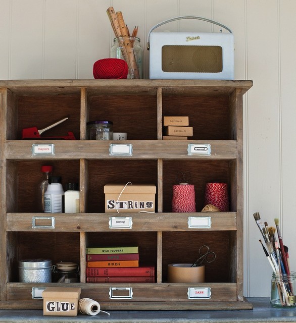 Wooden Wall Unit - eclectic - wall shelves - by Cox & Cox