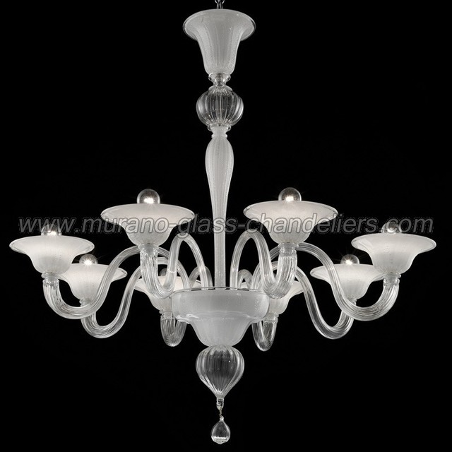 Doge 8 lights Murano glass chandelierary Murano glass chandeliers contemporary-chandeliers