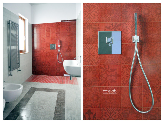Appia Antica House contemporary bathroom