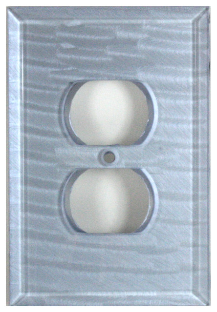 Glass Outlet Cover light sapphire - Contemporary - Switch Plates And Outlet Covers - san ...