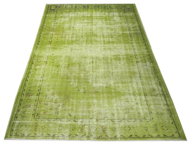 Overdyed Vintage Handmade Turkish Rugs contemporary