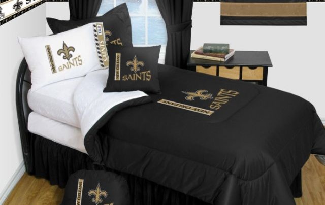 New Orleans Saints Bedroom Decor