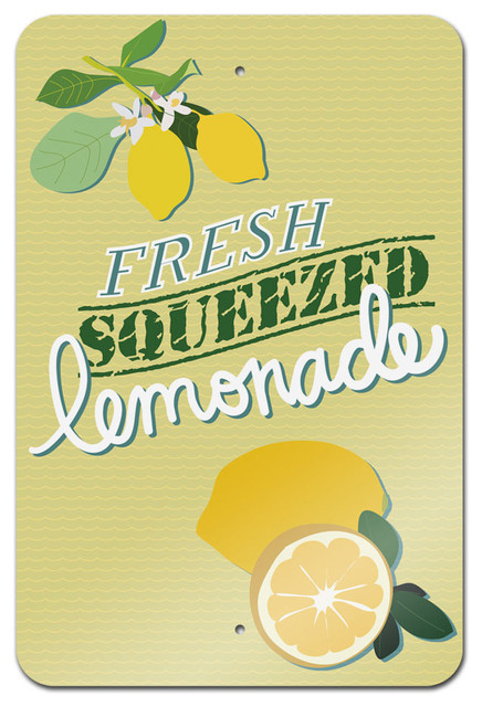 Fresh Squeezed Lemonade Metal Sign 18