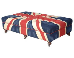 Bensington Union Jack Ottoman contemporary ottomans and cubes