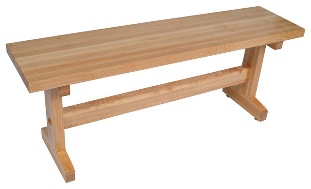 Trestle/Picnic Table Bench - for Indoor Use - Contemporary - Dining 