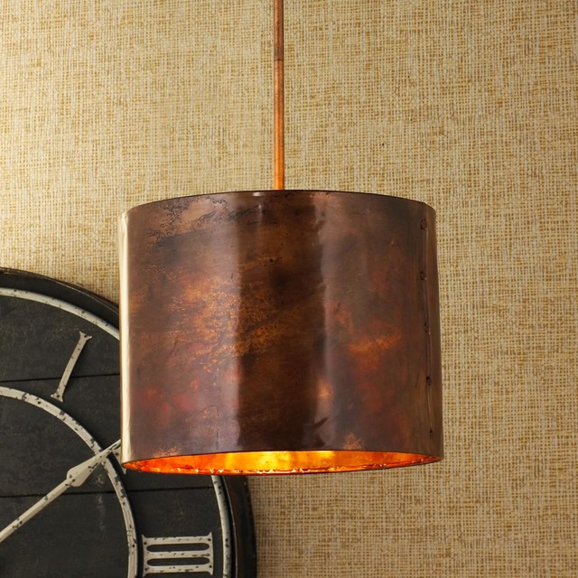 Hammered Copper Pendant Pendant Lighting by Shades of Light