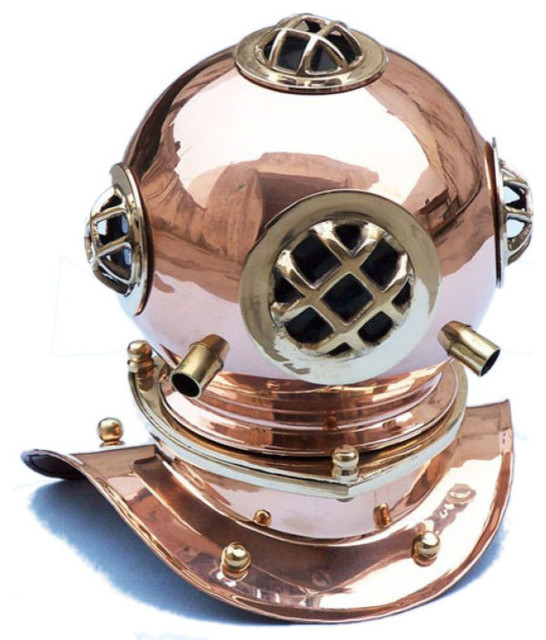 Copper Divers Helmet 9" Antique Diving Helmets Dive Helmets For Sale