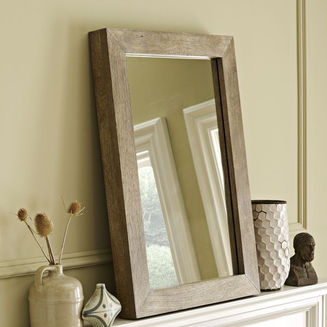 Parsons Wall Mirror, Natural Solid Wood - Modern - By West Elm