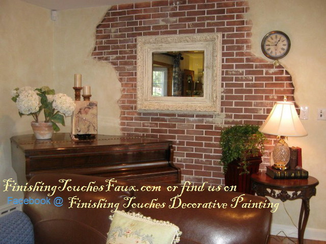Suzanne's brick wall - Traditional - Living Room - new york - by ...