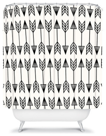 White And Black Shower Curtain Products On Houzz