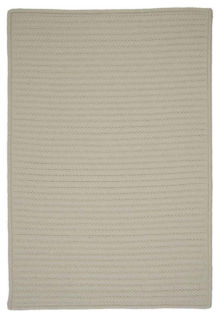 1039; Square Large 10x10 Rug, Lambswool Beige Braided 