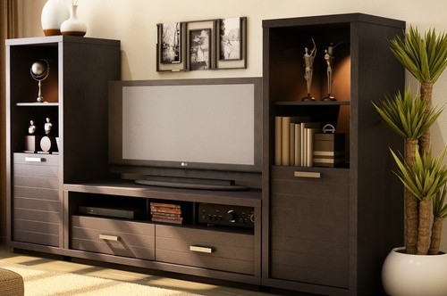 Skyline Entertainment Center - modern - home electronics - by Wayfair