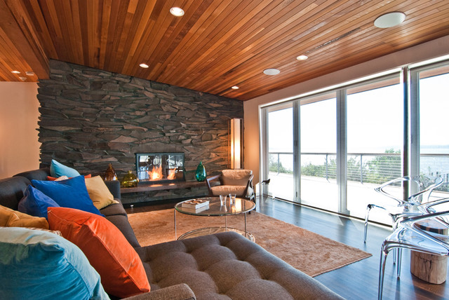 Risley Remodel midcentury living room