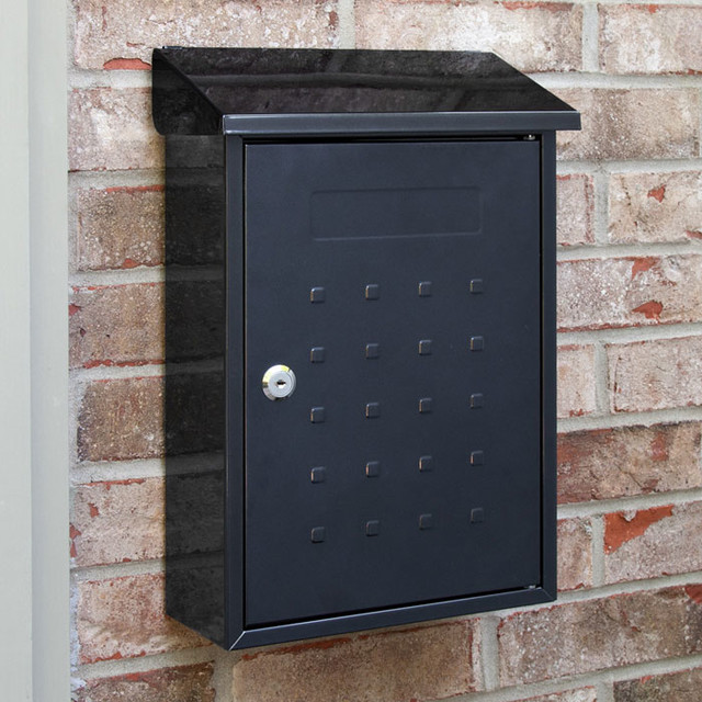 Samai Locking WallMount Mailbox Contemporary Mailboxes by