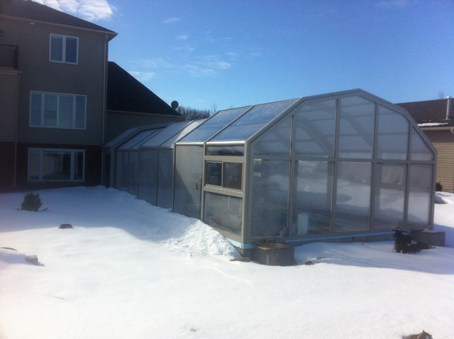 outdoor pool enclosure winter