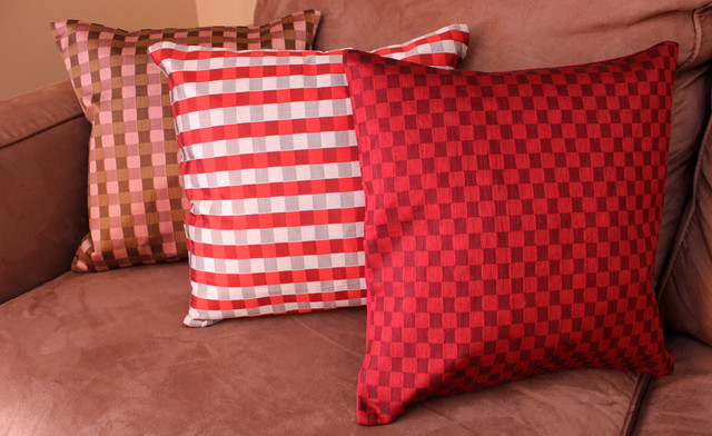 Fun Decorative Pillow Combinations - Asian - Decorative Pillows - boston - by Banarsi Designs