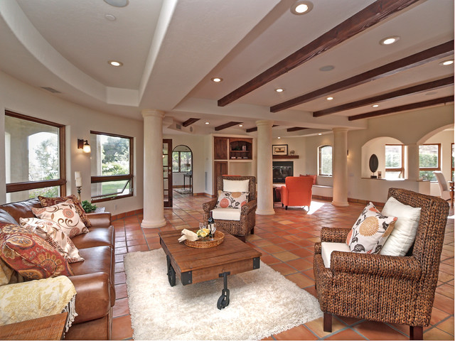 Westlake Village Home Staging mediterranean-living-room