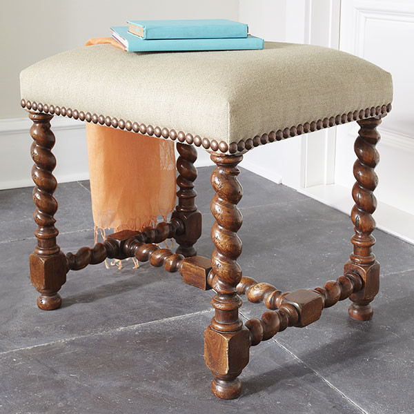 European Barley Twist Stool Traditional Footstools And Ottomans by Wisteria