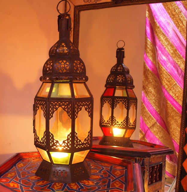 Filagree Moroccan Lamp - Traditional - Table Lamps - other metro