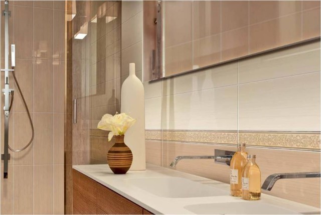 Modern Glossy Wall Tile-Pastel Colors - modern - bathroom - new ...