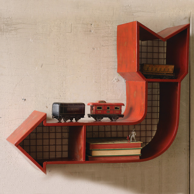 Red Arrow Cubby Shelf Eclectic Display And Wall Shelves atlanta