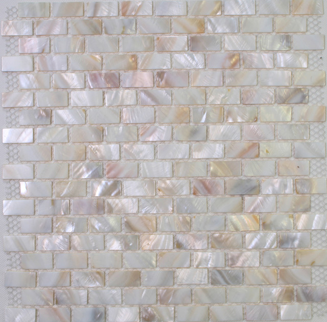 Mother of Pearl Tile Bathrooms