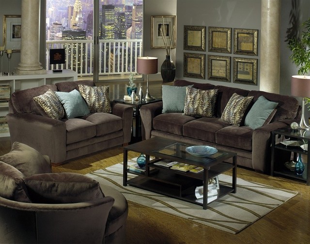 Jackson Furniture Living Room Sets Modern House Jackson furniture whitney 3 piece living room set in chocolate - Jackson Furniture Living Room Sets Modern House