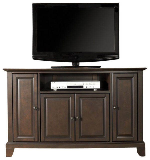 Crosley Furniture Newport 48" TV Stand in Vintage Mahogany Finish