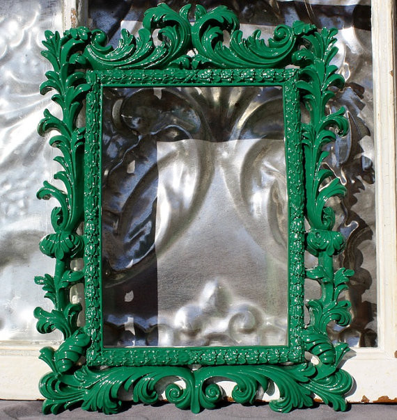 Ornate Picture Frame, Emerald Green by Michelle Lisa's Designs