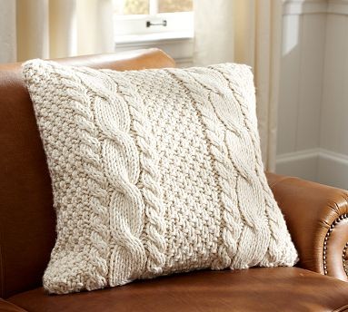 Pottery Barn Cable Knit Pillows