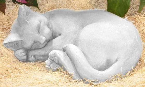 curled cat statue large traditional garden statues and yard art curled cat statue large traditional garden statues and yard art