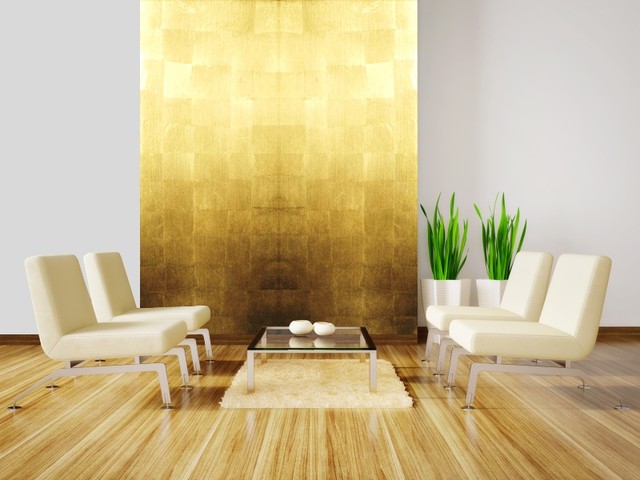 Gold Leaf Wall Panels Eclectic Wall Panels Other Metro By Rêve Dor