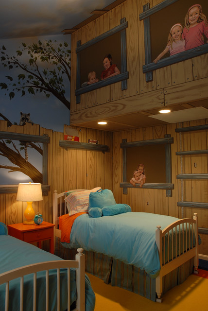 Tree House Bedroom - eclectic - kids - minneapolis - by Gabberts ...