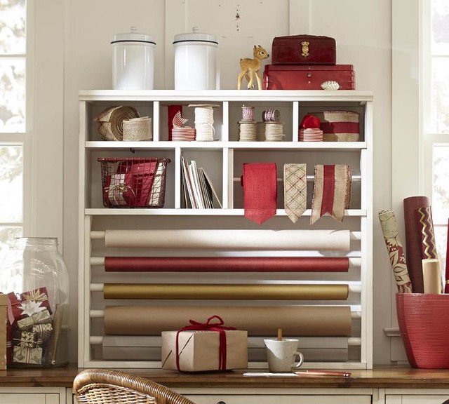 Whitney Wrapping Paper Hutch Contemporary Storage And Organization