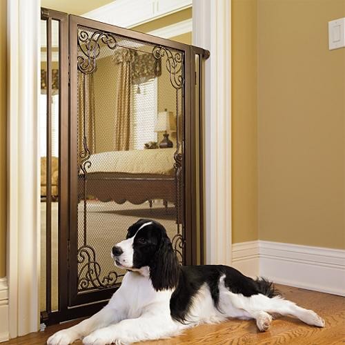 42"H Expandable Mesh Pet Gate Dog Gate Traditional Pet Supplies
