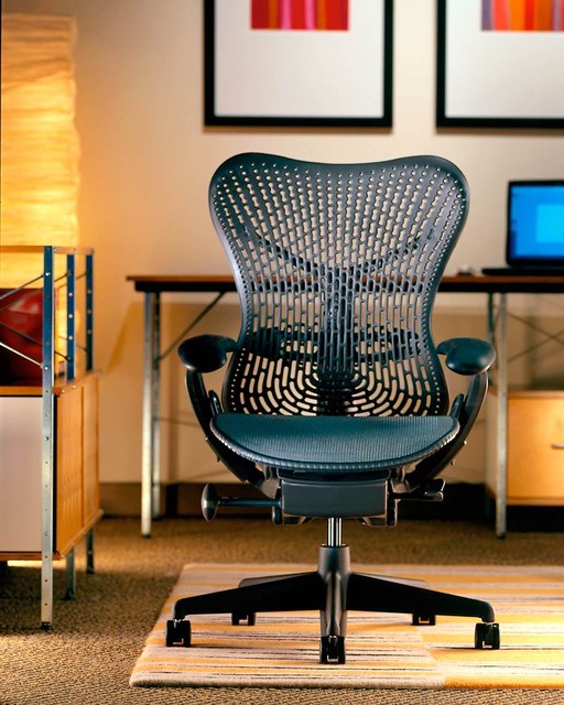 Home Office with Herman Miller Mirra Chair modern home office