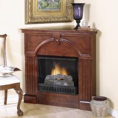 REAL FLAME ASHLEY 48 IN. GEL FUEL FIREPLACE IN WHITE-7100