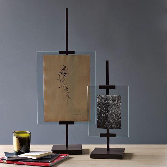 New Metal Easel Adjustable Floating Frames Modern Picture Frames