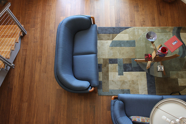 Fossilized Java Bamboo Floors in Loft