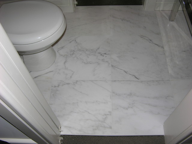 marble floor bathroom